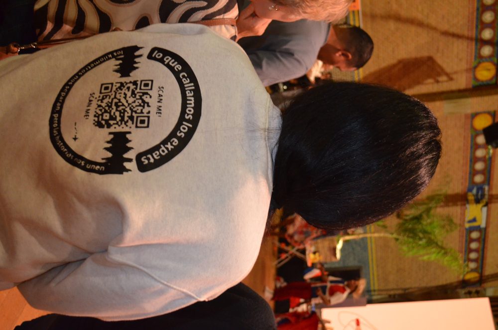 Con sudadera de la marca en el Chocolate Festival Amsterdam